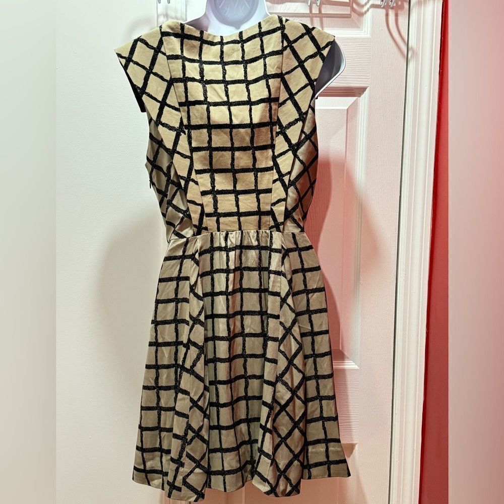 Nwot Rag & Bone Lorie Windowpane Print Flare Dres… - image 4